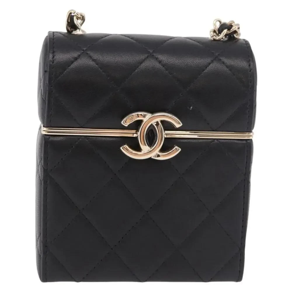 Chanel Matelasse Chain Shoulder Bag Black